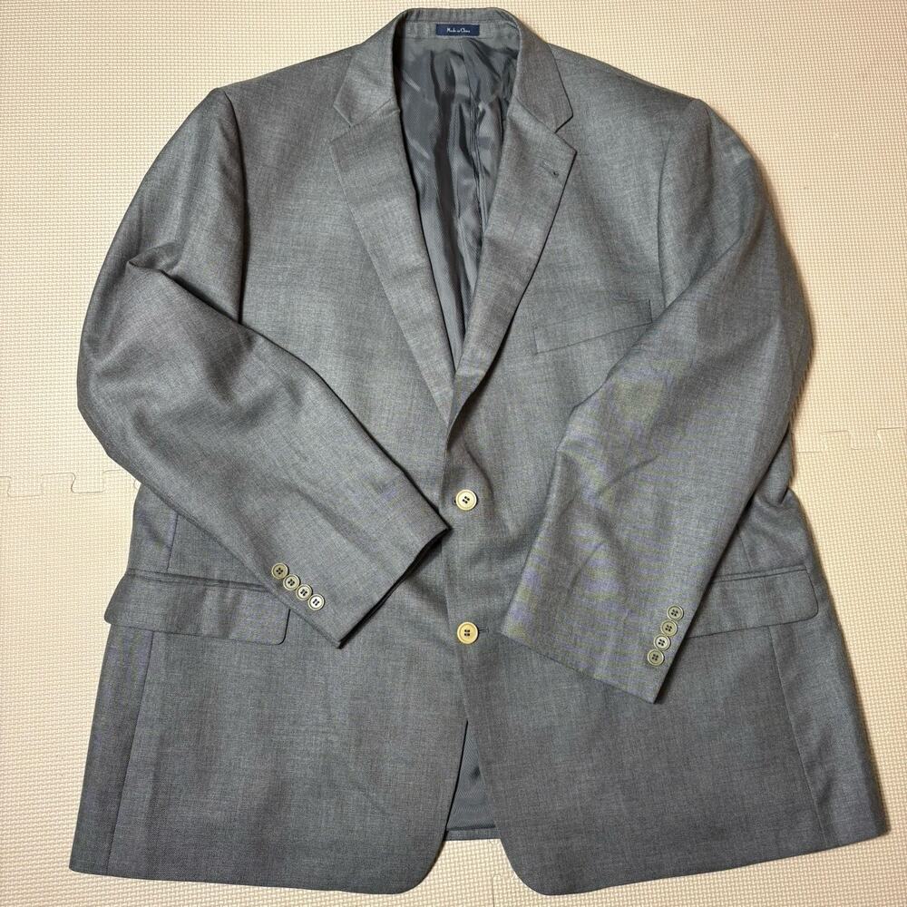 Turnbury Men’s Sport coat Blazer 52R Silk Wool 2 Button Classic Fit